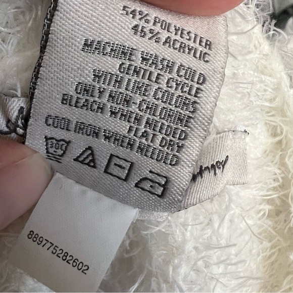 American Rag Cie Bright Pink & Yellow Patterned Fuzzy Soft Sweater, Size Large - Picture 9 of 10